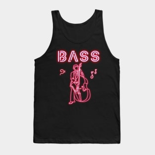 Bass Player in Neon Color Tank Top